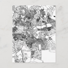 Lusaka Zambia City Map Postkarte