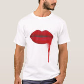 Luscious Comic-Lippen T-Shirt (Vorderseite)