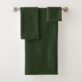 Luscious Dark Green Plush Badhandtuch Set (Insitu)