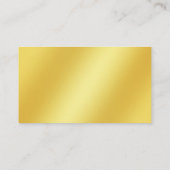Luscious Elegante Modern Gold Band Background Foto Visitenkarte (Rückseite)