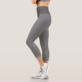 Luscious Gray Capri Leggings