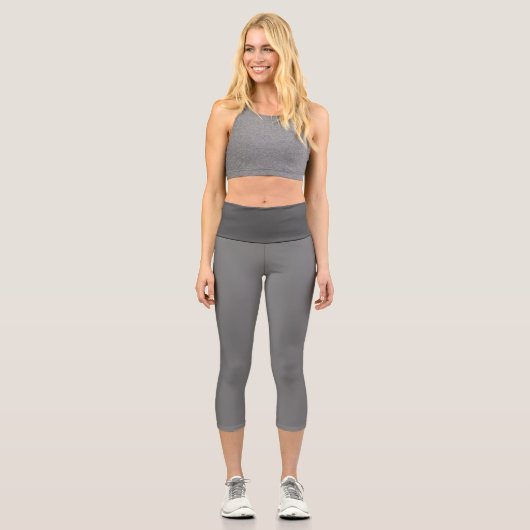 Luscious Gray Capri Leggings (Vorderseite)