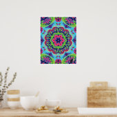 Luscious Kinetic Collage Kaleidoscope Poster (Küche)