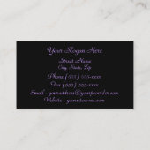 "Luscious LavendelHydrangea " Visitenkarte (Rückseite)