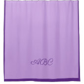 Luscious Lavender Monogram Duschvorhang (Vorderseite)