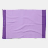 Luscious Lavender Monogram Geschirrtuch (Horizontal)