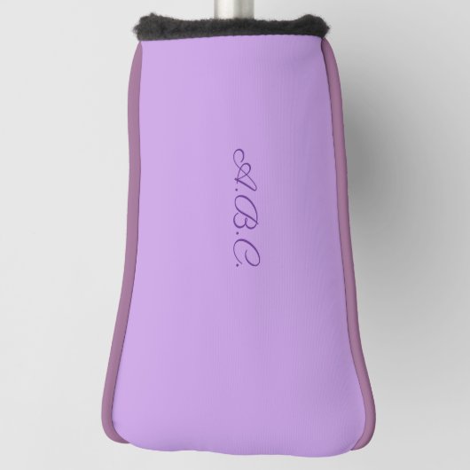 Luscious Lavender Monogram Golf Headcover (Rotieren 90)