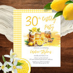 Luscious Lemon Cake Ginger Tea 30. Geburtstag Part Einladung<br><div class="desc">Einladung Composite Design Lemon Zest Geburtstag Einladung! Feiern Sie Ihren besonderen Tag mit der perfekten Mischung aus Frische und Süße. Dieses charmante Design vereint das Wesen des Frühlings und des Sommers und eignet sich somit ideal für fröhliche Geburtstagsfeiern in den warmen Jahreszeiten. Das Herzstück dieser zauberhaften Einladung ist ein leckerer...</div>