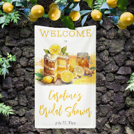 Luscious Lemon Cake Ginger Tea Brautparty Banner