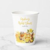 Luscious Lemon Cake Ginger Tea Brautparty Pappbecher (Rückseite)