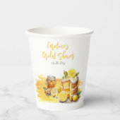 Luscious Lemon Cake Ginger Tea Brautparty Pappbecher (Vorderseite)