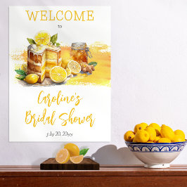 Luscious Lemon Cake Ginger Tea Brautparty Poster