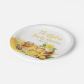 Luscious Lemon Cake Ginger Tea Family Wiedersehen Pappteller (Schrägansicht)