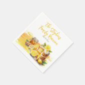 Luscious Lemon Cake Ginger Tea Family Wiedersehen Serviette (Ecke)