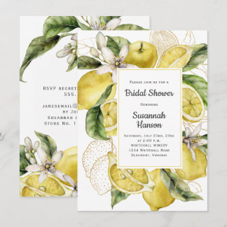 Luscious Lemons Brautparty Karte