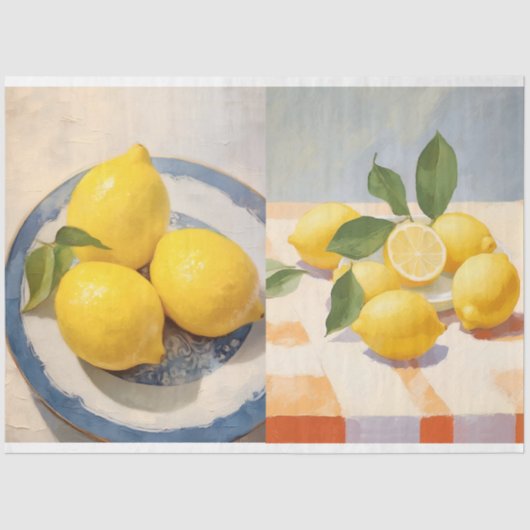 Luscious Lemons Drucke Seidenpapier (Vorderseite)