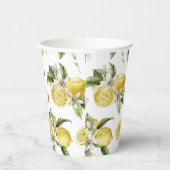 Luscious Lemons Pattern Brautparty Pappbecher (Rechts)