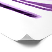 Luscious Lilac Stiletto High Heel Shoe and Heart Poster (Ecke)