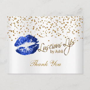 Luscious Lips - Danke Postkarte