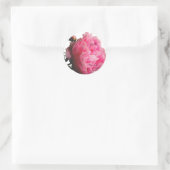 Luscious Pink Peony Custom Umschlag Aufkleber (Tasche)