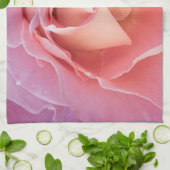 Luscious Pink Rose Geschirrtuch (Gefaltet)
