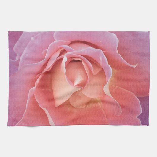Luscious Pink Rose Geschirrtuch (Horizontal)