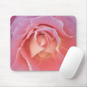 Luscious Pink Rose Mousepad (Mit Mouse)