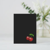 Luscious Retro Cherries Postkarte (Stehend Vorderseite)