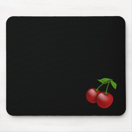 Luscious Retro Kirschen Mousepad (Vorne)