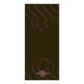 Luscious Rosa-u. Schokoladen-Gestell-Karte Werbekarte (Hinten)