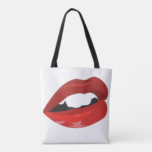 Luscious rote Lippen Tasche