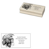 Luscious Summer Strawberry Address Rubber Briefmar Gummistempel (Stempel)