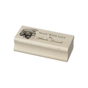 Luscious Summer Strawberry Handmade Rubber Briefma Gummistempel
