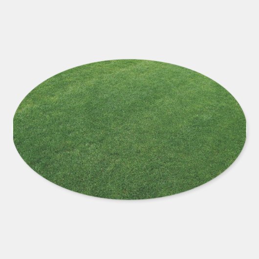 Luscious Turf Oval Aufkleber (Vorderseite)