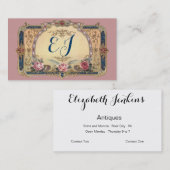 Luscious viktorianische antiker visitenkarte (Vorne/Hinten)