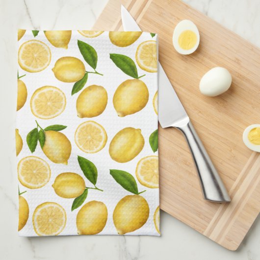 Luscious Zitronen Geschirrtuch (Viertel Falte)