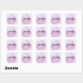 Lush Alcohol Ink Product Labels Quadratischer Aufkleber (Blatt)
