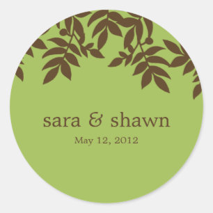 Lush-Blätter bevorzugen Sticker oder Umschlag Aufk