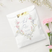 Lush Blue Boho Wildflowers Elegant Wedding Geschenktütchen (Versiegelt)