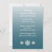 Lush Blume und Dress Bridal Dusche Einladung (Rückseite)