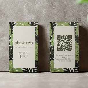 Lush Botanicals UAWG Green Jungle Blätter QR Code Begleitkarte