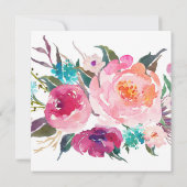 Lush Bouquet Wedding Save the Date (Rückseite)