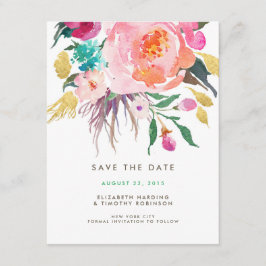 Lush Bouquet Wedding Save the Date