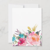 Lush Bouquet Wedding Save the Date (Rückseite)