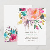 Lush Bouquet Wedding Save the Date (Vorne/Hinten)