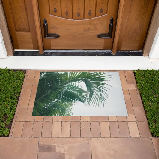 Lush Caribbean Palms #11 #tropical #palms #wall Fußmatte (Außenbereich)