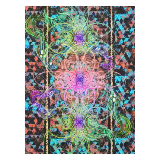 Lush Colorful Syberpunk Tischdecke (Vorderseite)