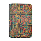 Lush Cyan "Aztec Dream" Comfort Bad Mat Badematte (Vorderseite Vertikal)