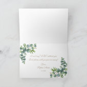 Lush Eukalyptus Foliage gibt mir ab Einladung (Innenseite)