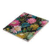 Lush Exotic Leaves BOHO Tropical Pattern Botanical Fliese (Seite)